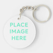 Acrylcirkel Sleutelhanger - Souvenir Gift Design (Achterkant)