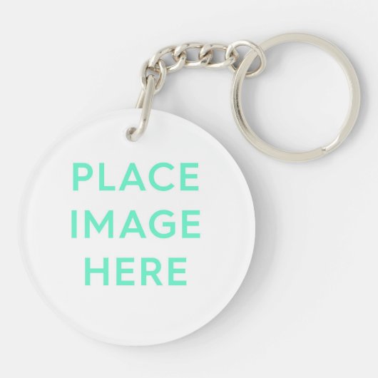 Acrylcirkel Sleutelhanger - Souvenir Gift Design (Achterkant)