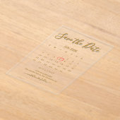 Acrylcryl Kalender Save the Date Acryl Uitnodigingen (Laagn)