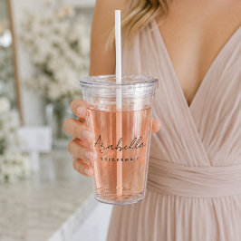 Acrylcup | Gepersonaliseerd bruidsmeisje cadeau be Acryl Drinkbeker