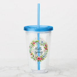 Acrylcylinder lente bloemendrinkgerei acryl drinkbeker
