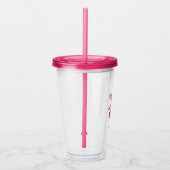 Acrylcylinder | Zoete Kers Lint Cute Acryl Drinkbeker (Rechts)