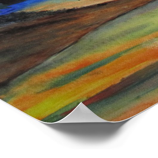 Acryldop met scripts poster (Hoek)