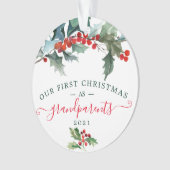 Acryleerste kerstOrnamenten - grootouders Ornament (voorkant)