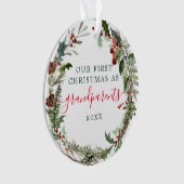 Acryleerste kerstOrnamenten - grootouders Ornament (voorkant)