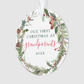 Acryleerste kerstOrnamenten - grootouders Ornament (voorkant)