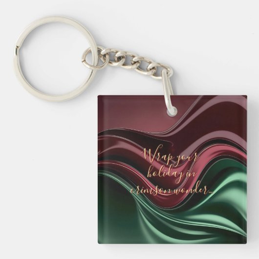 Acrylen sleutelhanger in stijlvolle abstracte graf (voorkant)