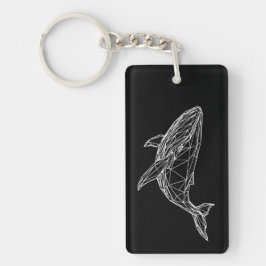 Acrylen Sleutelhanger Moderne Geometrische Walvis