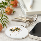Acrylen sleutelhanger, Rond (dubbelzijdig) Sleutelhanger (Voorkant Rechts)