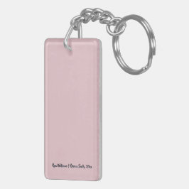 Acrylen Sleutelhanger Trouwgunst – Dubbelzijdig