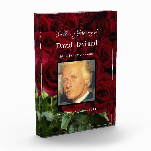 Acrylfoto Rozen Memorial HAMbWG Fotoblokken (Links)