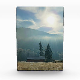 Acrylfotoblok van 5 x 7 inch | Zon en mist Fotoblokken