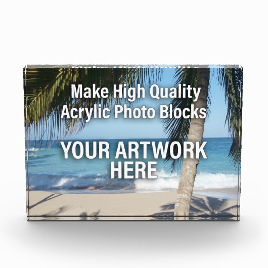 Acrylfotoblok voor uw kunstwerk fotoblokken (Voorkant)