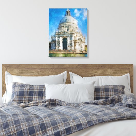 Acrylgebouw Canvas Afdruk (Insitu (Slaapkamer))