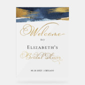 Acrylgewelkte Bruidsmeubel Bordjes | Abstract Acryl Bord (Voorkant)