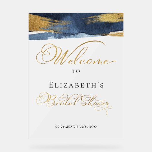 Acrylgewelkte Bruidsmeubel Bordjes | Abstract Acryl Bord (Voorkant)