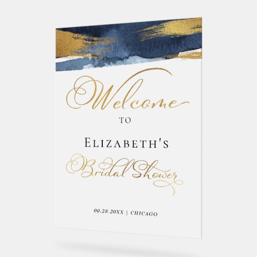 Acrylgewelkte Bruidsmeubel Bordjes | Abstract Acryl Bord (Hoek)