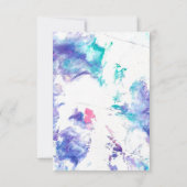 Acrylgiet, marmeren ontwerp, RSVP-kaart - Kaart (Achterkant)