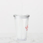 Acrylglas - Ik hou van jou Acryl Drinkbeker (Rechts)