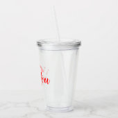 Acrylglas - Ik hou van jou Acryl Drinkbeker (Links)