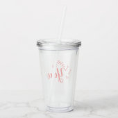 Acrylglas - Ik hou van jou Acryl Drinkbeker (Achterkant)