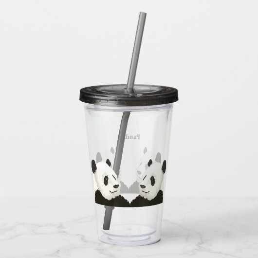 Acrylglas met panas acryl drinkbeker (Achterkant)