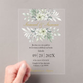 Acrylgroen bruiloft acryl uitnodigingen (Insitu (Draagbaar))