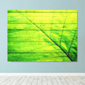 Acrylgroen leder op hout canvas afdruk (Insitu (Houten vloer))