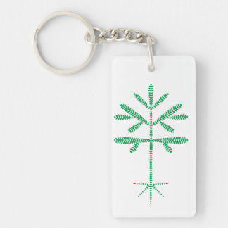 Acrylgroen Sapling Sleutelhanger