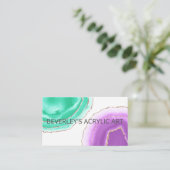 Acrylhars Artist handgemaakt Home Decor Visitekaartje (Staand voorkant)