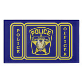 Acrylherbruikbare naam van de politieagent naambadge (Voorkant)