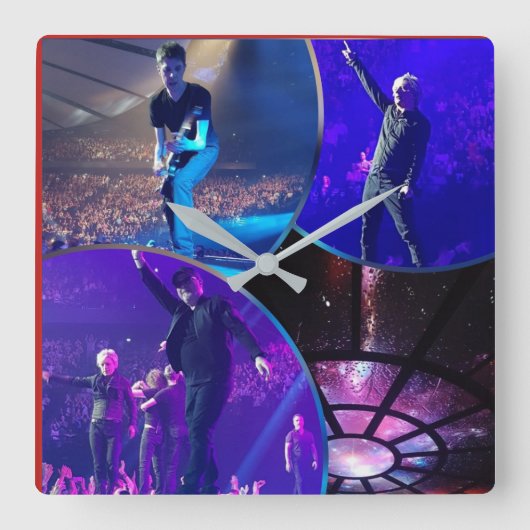 ACRYLHORLOGE VIERKANTE KLOK (Voorkant)