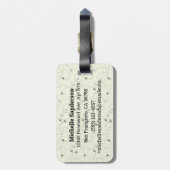 Acrylhoudend Bagagelabel (Achterkant verticaal)