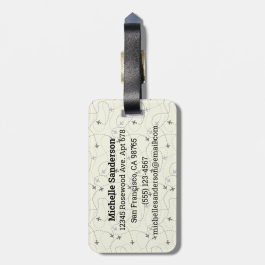 Acrylhoudend Bagagelabel (Achterkant verticaal)