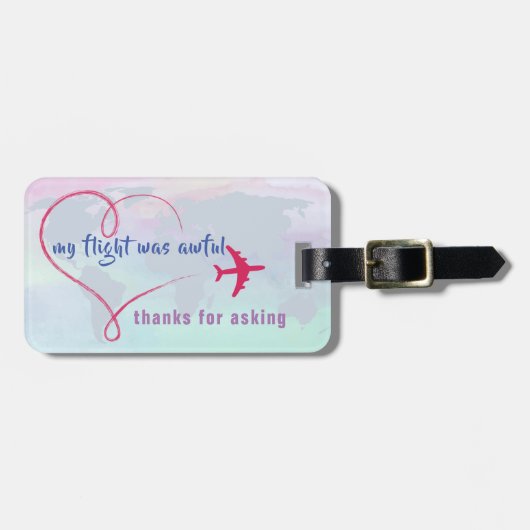 Acrylhoudend Bagagelabel (Voorkant horizontaal)