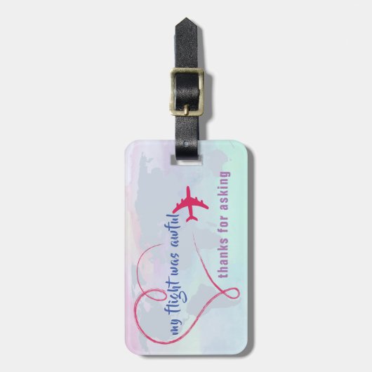 Acrylhoudend Bagagelabel (Voorkant verticaal)