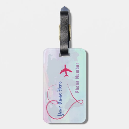 Acrylhoudend Bagagelabel (Achterkant verticaal)