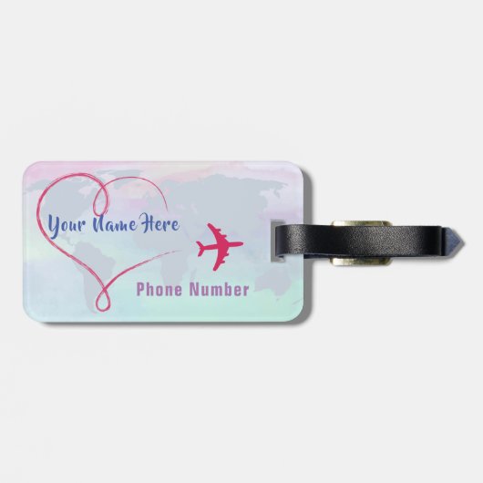 Acrylhoudend Bagagelabel (Achterkant horizontaal)