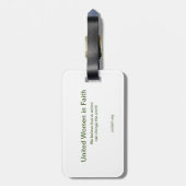 Acrylhoudend Bagagelabel (Achterkant verticaal)