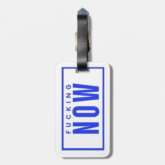 Acrylhoudend Bagagelabel (Achterkant verticaal)