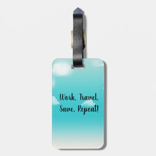 Acrylhoudend Bagagelabel (Achterkant verticaal)