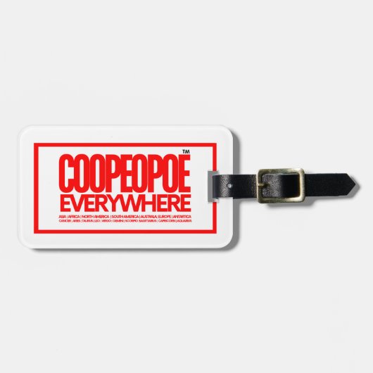 Acrylhoudend Bagagelabel (Voorkant horizontaal)