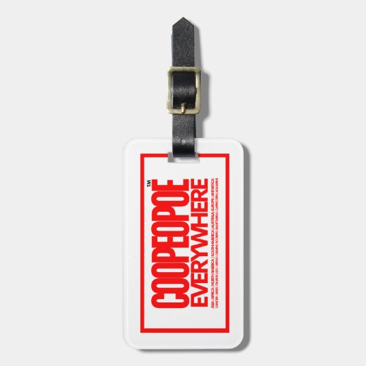 Acrylhoudend Bagagelabel (Voorkant verticaal)