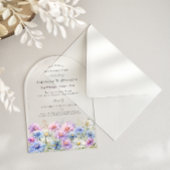 ACRYLIC ARCH 30 Birthday September Birth Flower  Acryl Uitnodigingen