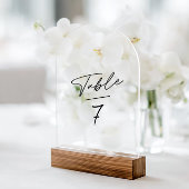 Acrylic Arch Simple Minimalist Table Number Acryl Uitnodigingen