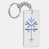 Acrylic Blue Sapling Sleutelhanger (Voorkant Links)