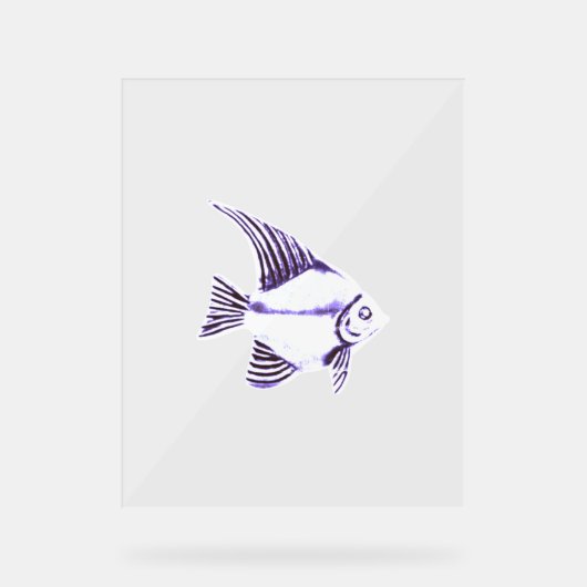ACRYLIC BORD VIS VORMGEVING STIJL  (Voorkant)