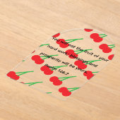 Acrylic cherry plaque acryl uitnodigingen (Laagn)