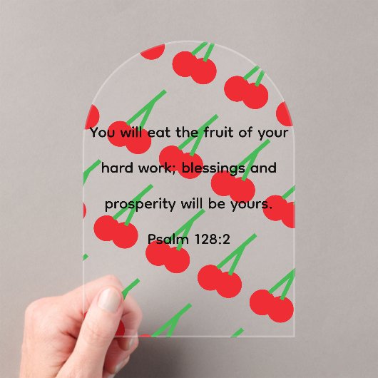 Acrylic cherry plaque acryl uitnodigingen (Insitu (Draagbaar))