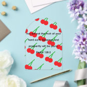 Acrylic cherry plaque acryl uitnodigingen (Insitu (Huwelijk))